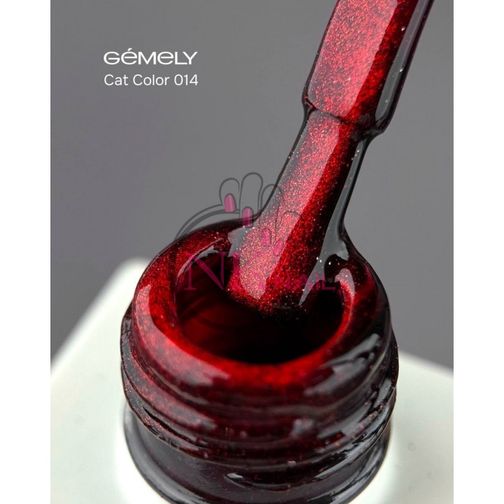 Гель-лак Gemely Cat color №014, 6 мл HEMA/TPO free